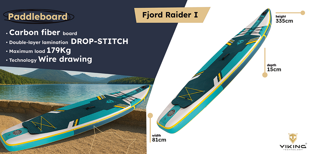 konstrukce paddleboardu viking s karbonem