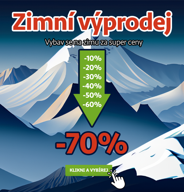 zimní výrpdeje v Boatparku, slevy až 70%