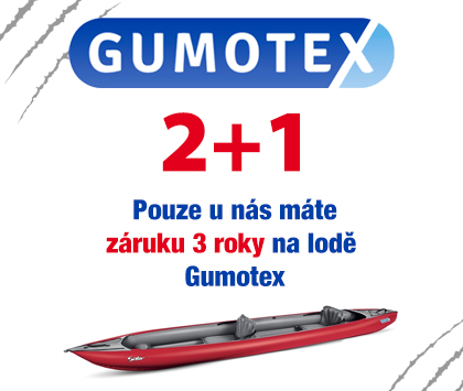 Záruka 3 roky na lodě Gumotex