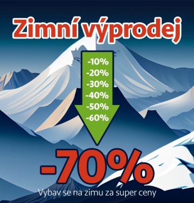 Výprodej zimního vybavení, slevy až 70%