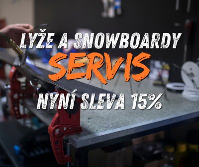 Servis lyží a snowboardů se slevou 15%