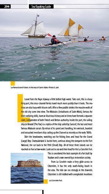 Sea kayaking guide Brittany