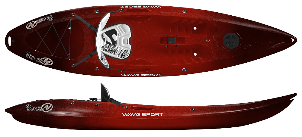 Sit-On-Top kajak Wave sport Scooter Cherry-Bomb