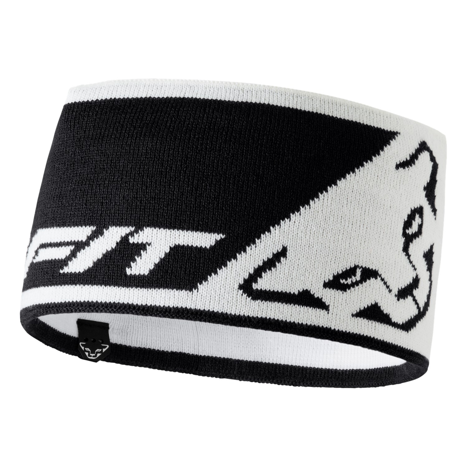 dynafit_leopard logo headband_white