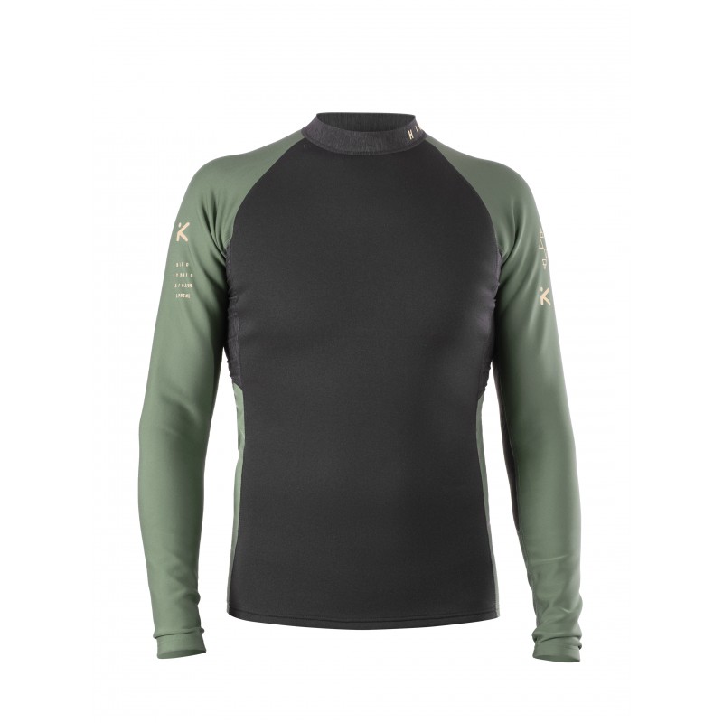 hiko_symbio_olive_long_sleeve_top