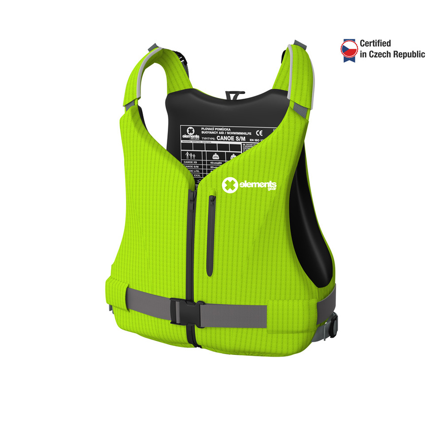 Plovací vesta Elements Canoe 2.0_lime front
