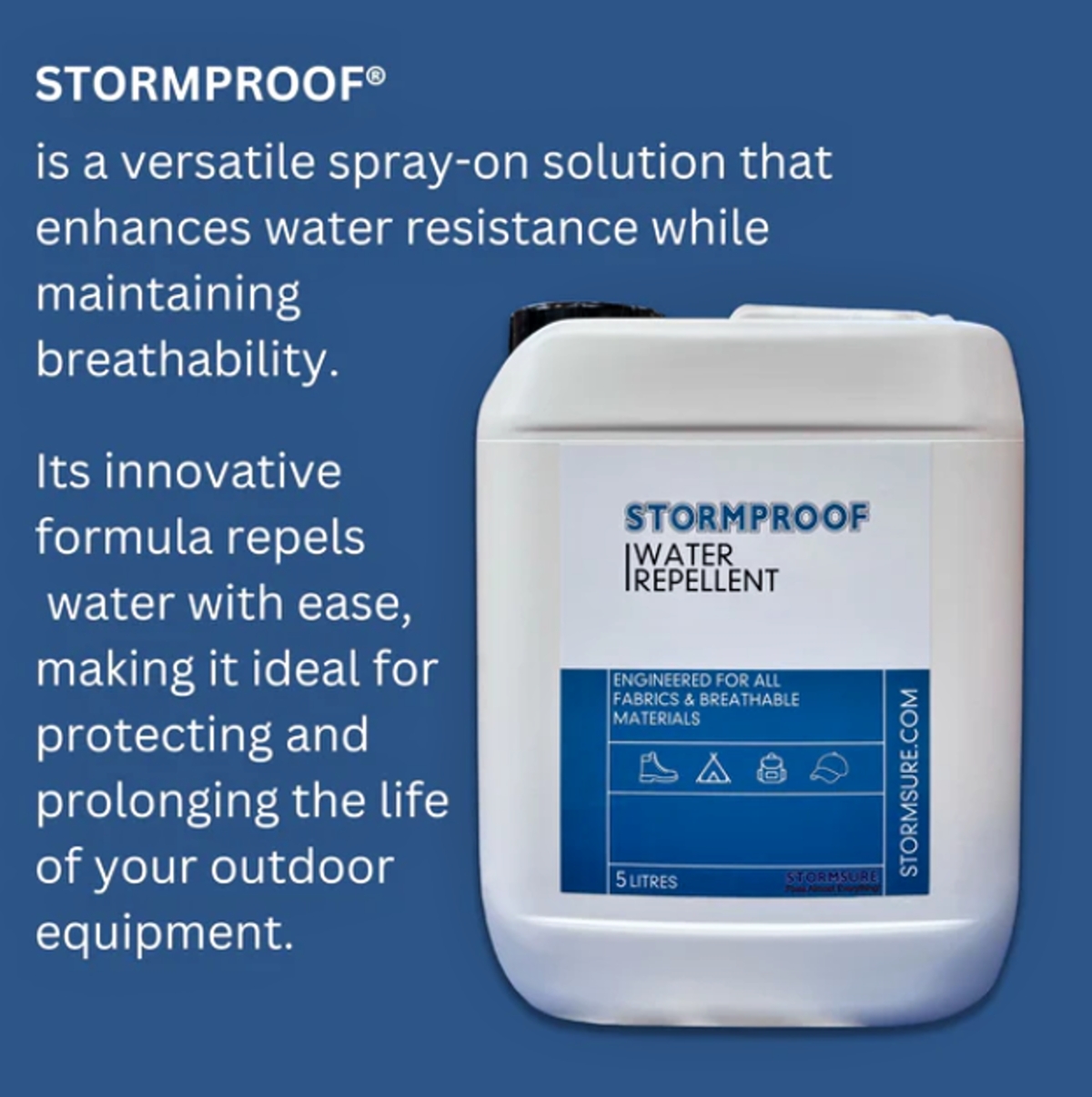 Stormproof Durable Water Repellent 5L přednosti
