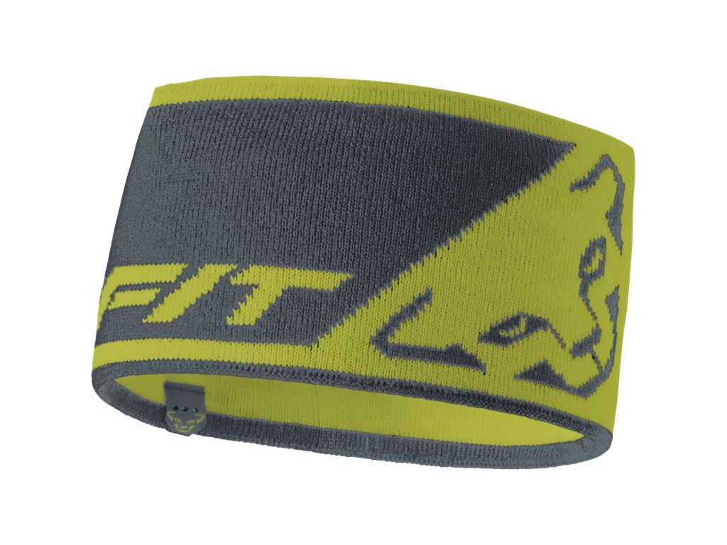 čelenka leopard-logo-headband-golden-lime