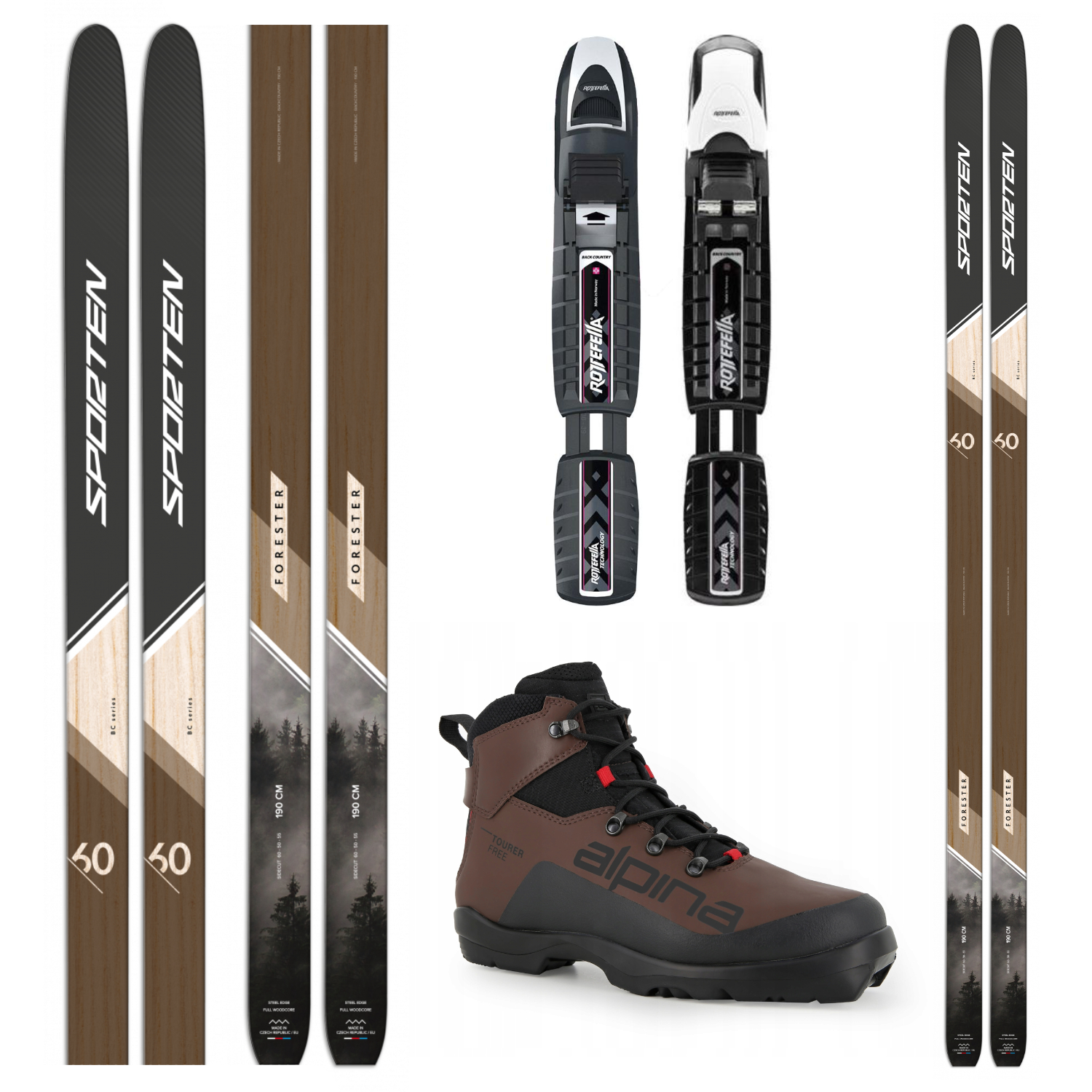 Sporten Forester MgE set s botami Tourer Free a vázáním BC-NNN