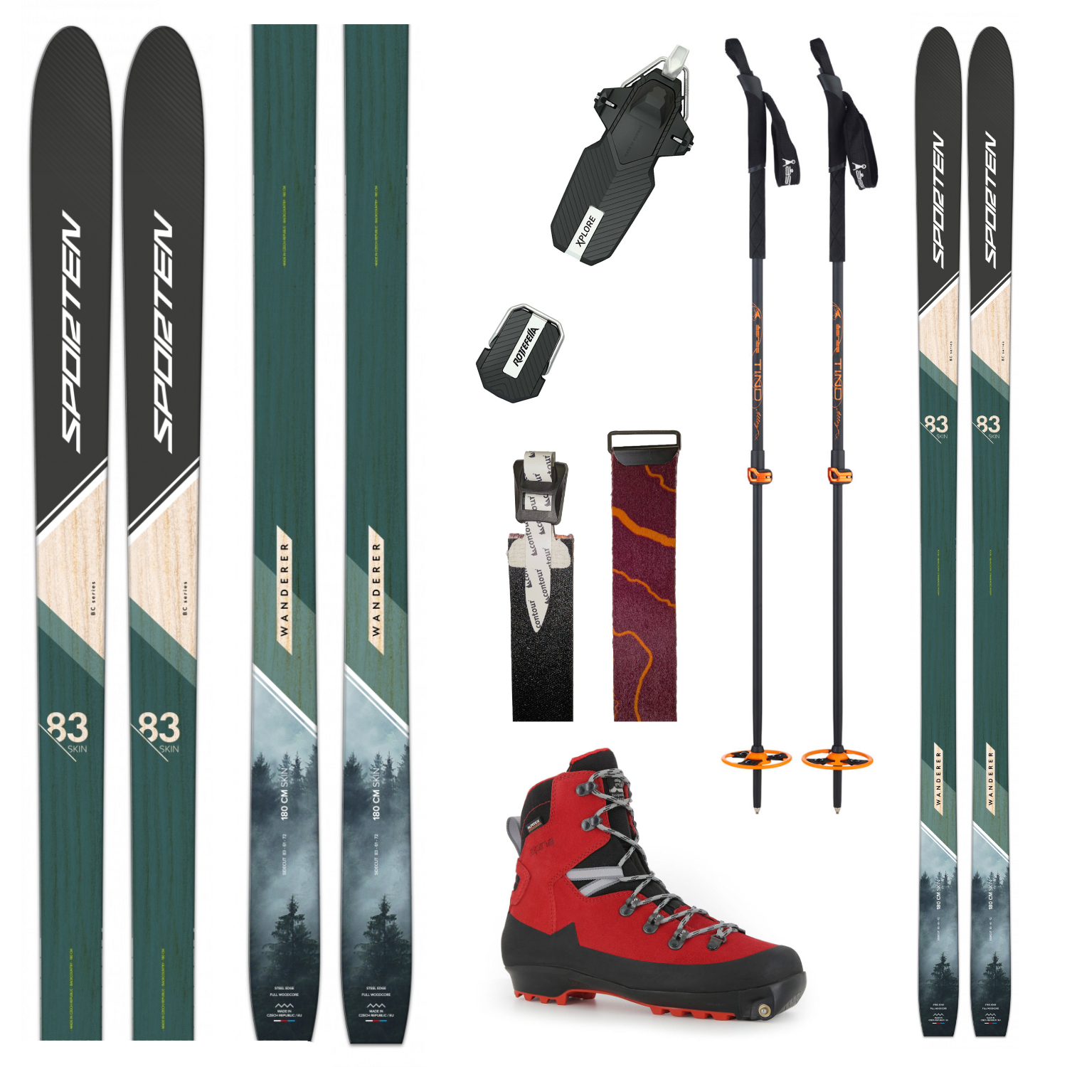 set běžek Wanderer-Xplore-alaska-hole-pasy