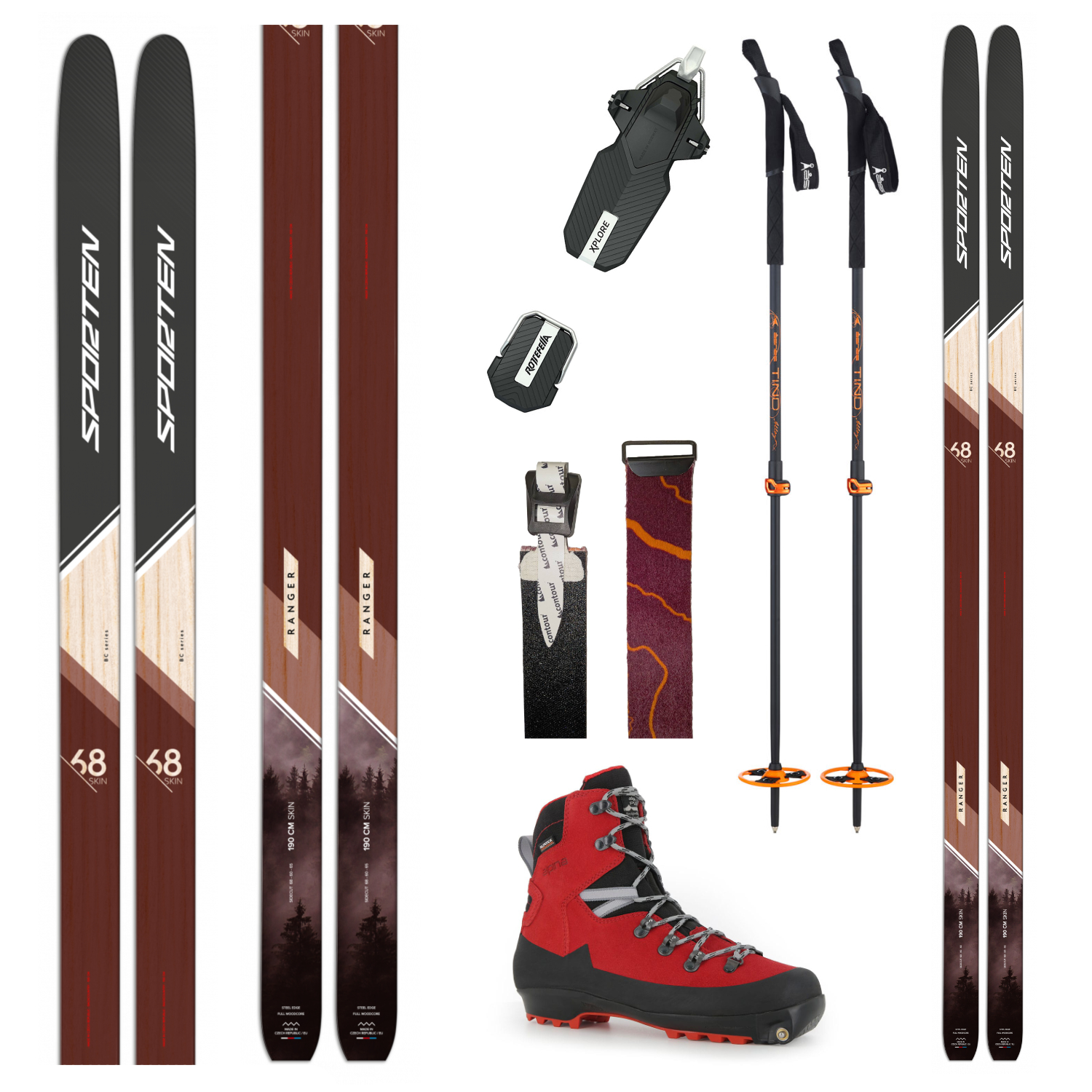 běžky set Ranger-Xplore-alaska-hole-pasy
