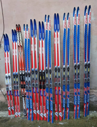 Použité běžecké lyže combi včetně vázání