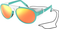 Brýle Scott Sunglasses Cervina teal blue/white