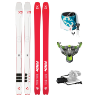 Skialpinistický set lyží G3 FINDr R3 102 + vázání + pásy 23/24