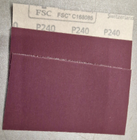 Brusný papír SIA 70x125 mm zrnitost P240